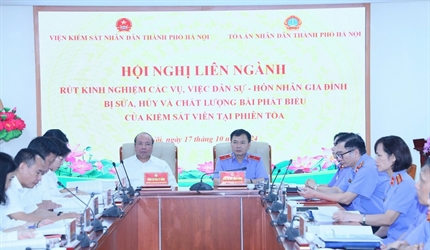 Viện KSND thành phố Hà Nội chủ trì tổ chức Hội nghị liên ngành rút kinh...